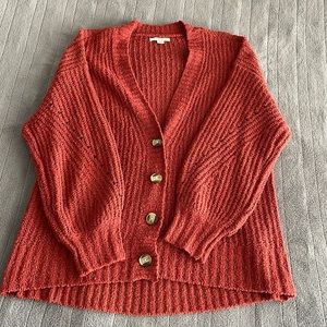 Oversized knit cardigan